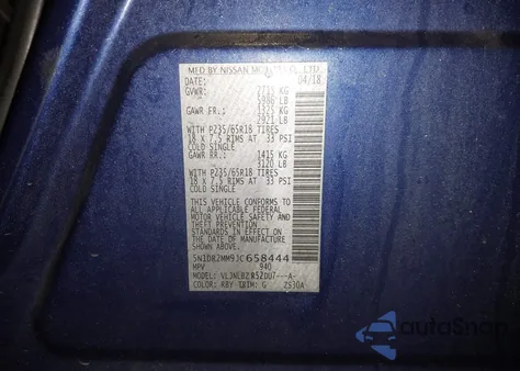 2018 Nissan Pathfinder S from USA, damaged, VIN 5N1DR2MM9JC658444